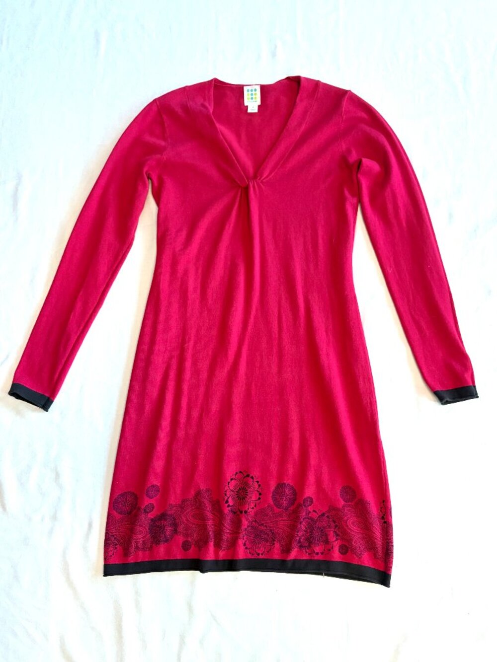 Title Nine red knit dress S